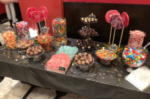Candy buffet, candy bar for parties