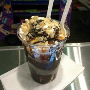 Ice cream sundaes made with your choice of ice cream and toppings